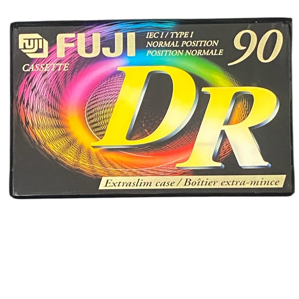 Fuji 90 minute blank audio cassette. New. Sealed